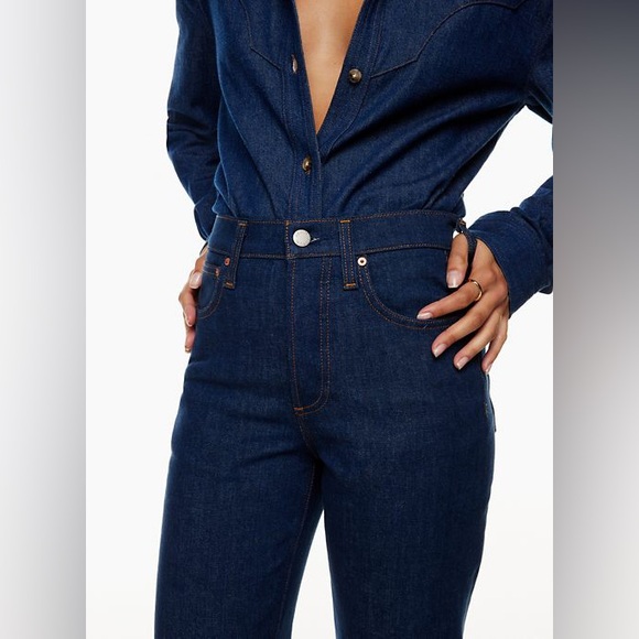Aritzia Denim forum arlo high rise straight size 25 - Picture 3 of 6